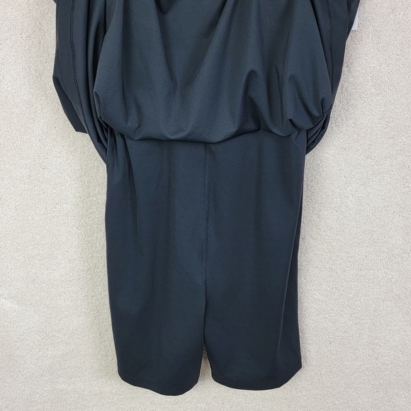 Old Navy Black PowerSoft Athletic Square Neck Dress With Shorts Sz XL NEW - Picture 6 of 14